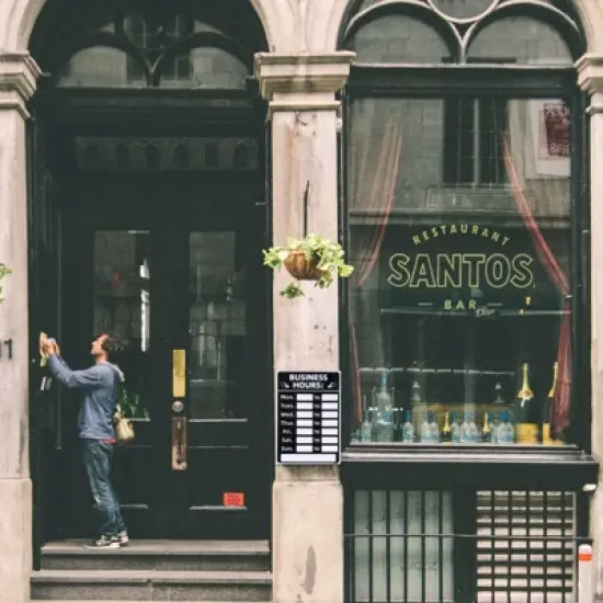 Unique Bargains Changeable Self-Adhesive Waterproof Store Shop Business Hour Sign 2 Pcs image {5}