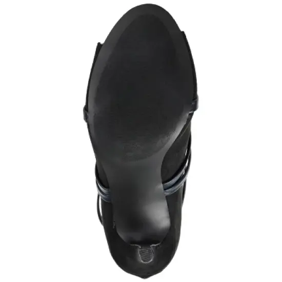 Journee Collection Womens Samara Back Heel Zip Peep Toe Stiletto Booties image {4}