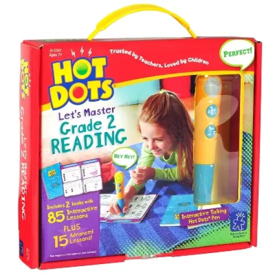 Educational Insights Hot Dots Jr. Let's Master Grade 2 Reading Set with Interactive Hot Dots Pen image {3}