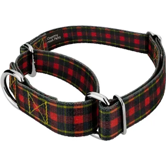 Country Brook Petz Buffalo Plaid Martingale Dog Collar and Leash image {4}