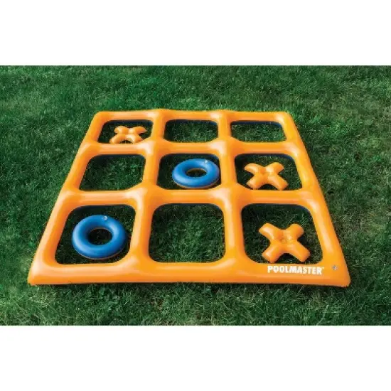 Swimline 48" Orange and Blue Reversible Tic Tac Toe Inflatable Pool Game image {7}