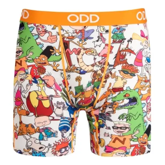 Odd Sox, Funny Men's Boxer Briefs Underwear, Nickelodeon Cartoons Novelty Print image {5}