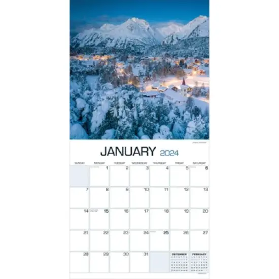 TF Publishing 2024 Wall Calendar 12"x12" Europe image {1}