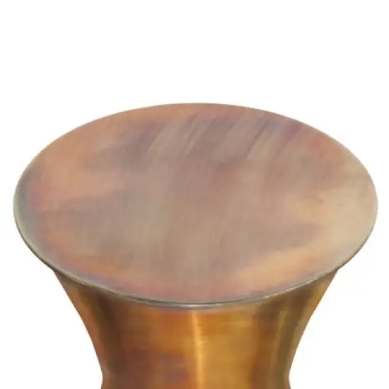 Cliona Metal Side Table Tarnished Brass - WyndenHall image {3}