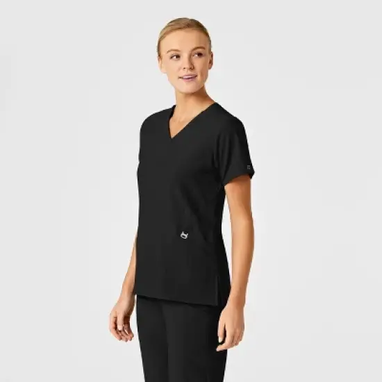 Wink W123 Women's Stylized V-Neck Scrub Top image {2}