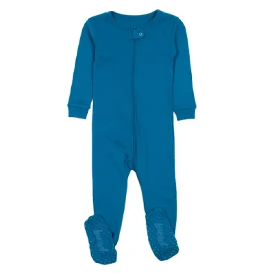Leveret Toddler Footed Cotton Solid Boho Color Pajama image {5}