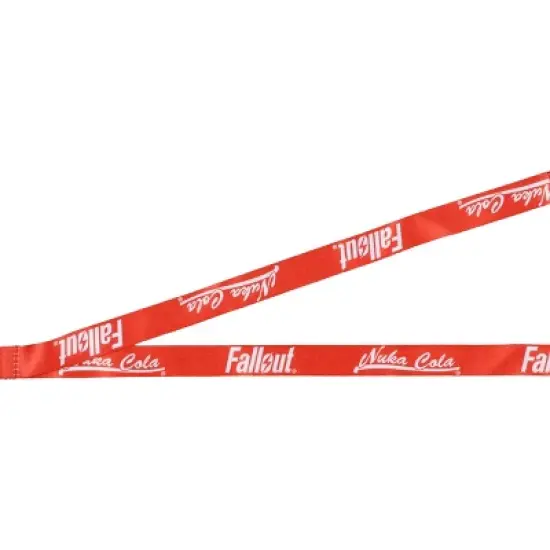Fallout Lanyard Nuka Cola Zap That Thirst Clear ID Badge Holder Keychain with Bottle Cap Charm Multicolored image {3}
