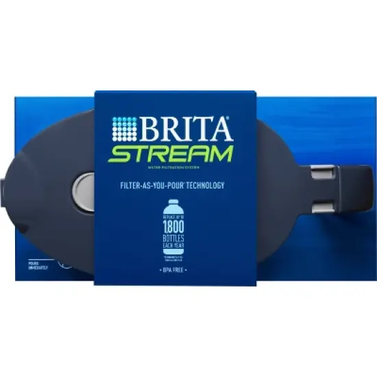 Brita Water Filter 10-Cup Stream Rapids Water Pitcher Dispenser - Gray image {12}