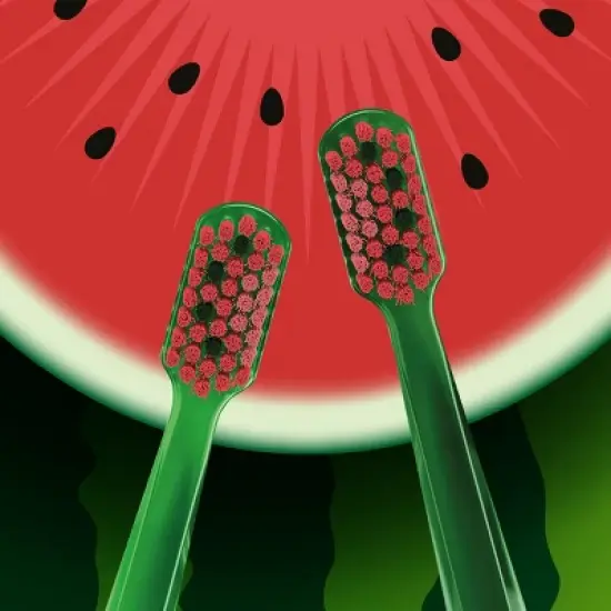 Curaprox CS 5460 Watermelon Summer Edition, Ultra Soft Toothbrush for Gentle and Powerful Daily Cleaning image {1}