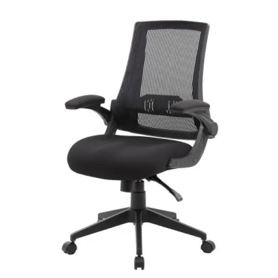 Mesh Back Flip Arm Task Chair Black - Boss image {6}
