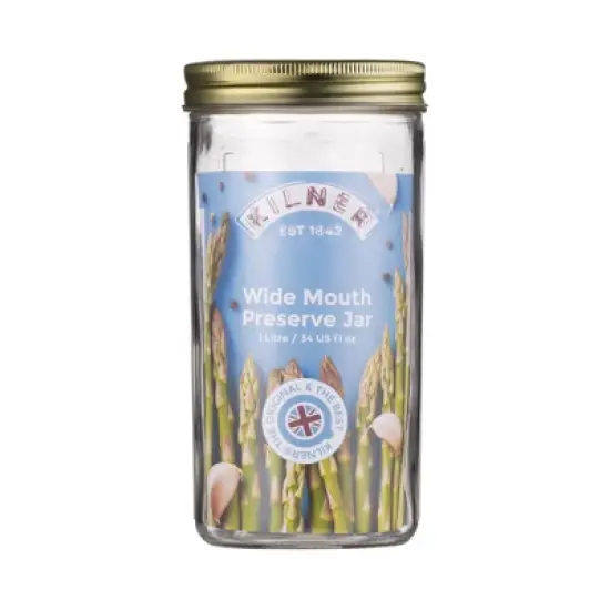 Kilner Wide Mouth Preserve Jar 34 oz - Case of 6 - 1 each image {1}