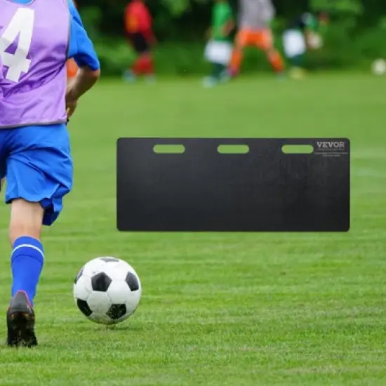 VEVOR Soccer Rebounder Board, 40"X16" Portable Soccer Wall with 2 Angles Rebound, Foldable HDPE Kickback Rebound Board, Soccer Training Equipment image {1}
