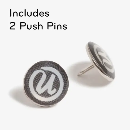 U Brands 17"x23" Thin D&eacute;cor Linen Bulletin White: Wall Mount, Includes Hardware, Stationery Board image {5}