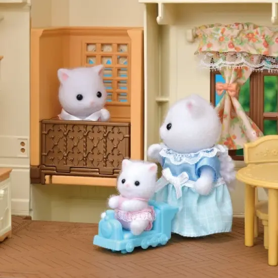 Calico Critters Red Roof Tower Home, 3 Story Dollhouse Playset with Figure, Furniture and Accessories image {4}