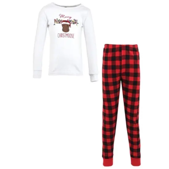 Hudson Baby Infant and Toddler Cotton Pajama Set, Christmoose image {4}