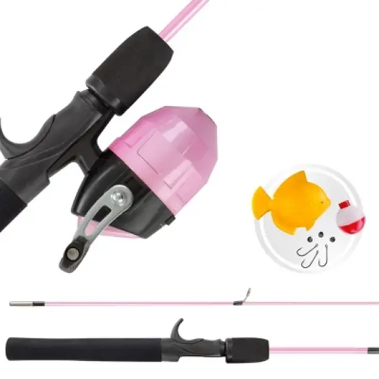 Leisure Sports Kids' Spincast Rod and Reel Starter Kit - Pink image {2}
