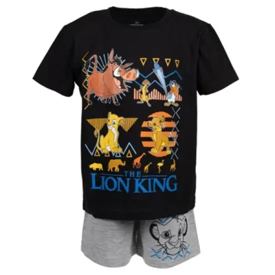 Disney Lion King Pixar Toy Story  Mickey Mouse Goofy T-Shirt Tank Top and Shorts 3 Piece Outfit Set Toddler to Big Kid image {7}