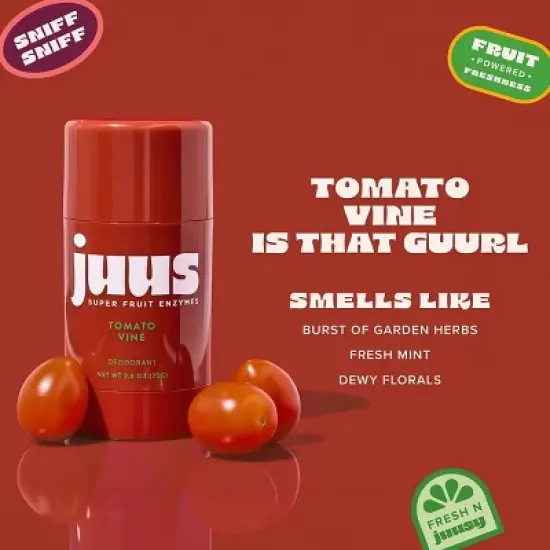 Juus Aluminum-Free Serum Deodorant Stick - Tomato Vine - 2.6oz image {2}