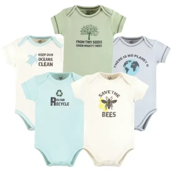 Touched by Nature Organic Cotton Bodysuits, Planet B image {7}
