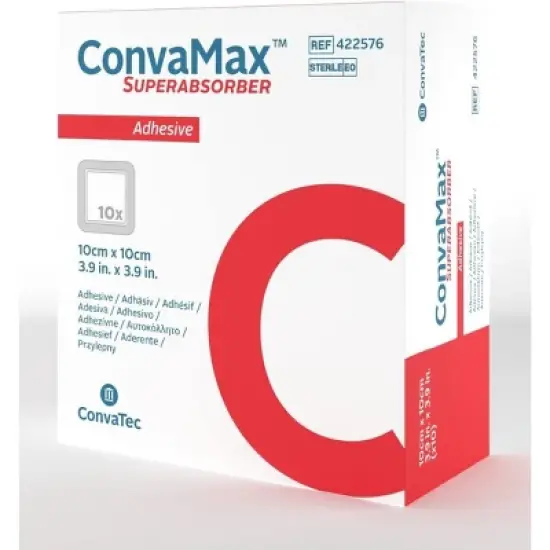 ConvaTec ConvaMax Superabsorber Wound Dressing with High Fluid Retention, Non-Adhesive & Adhesive Options, Multiple Sizes image {6}