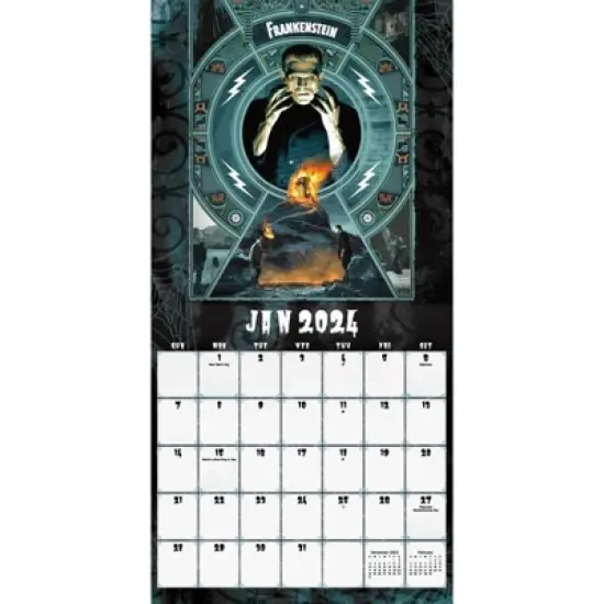 Trends International Inc. 2023-24 Wall Calendar 12"x12" Universal Monsters image {1}