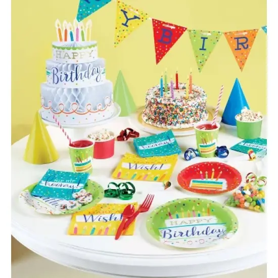 Creative Converting Festive Cake Party Kit 27ct image {1}