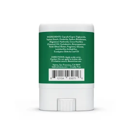 Native Deodorant - Eucalyptus & Mint - Aluminum Free - Trial Size 0.35 oz image {2}