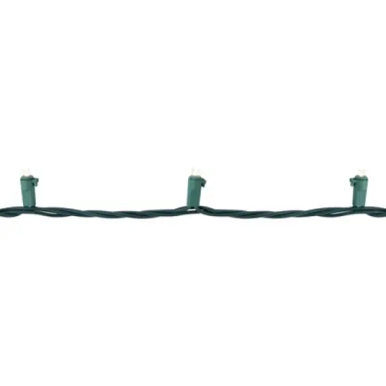 Northlight LED Wide Angle Christmas Lights - Warm White - 75.75' Green Wire - 300ct image {3}