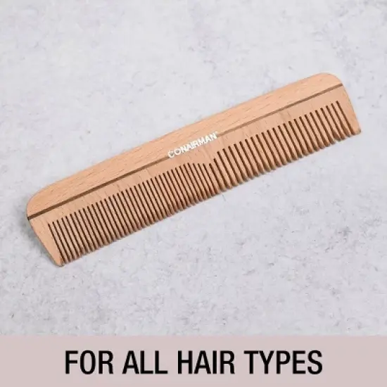 CONAIRMAN 100% Wood Handmade Dressing Comb image {4}