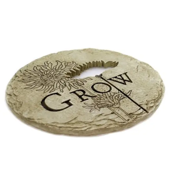 Home & Garden 11.25" Grow Garden Stone Flowers Roman, Inc  -  Stepping Stones And Pathways image {1}