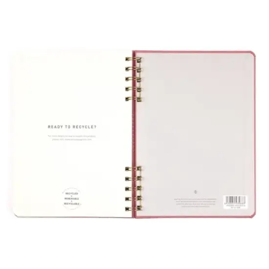 Altitude Supplies Spiral Notebook 6.25"x8.5", 160 Lined Pages, Mauve Pink Arch Cover image {7}