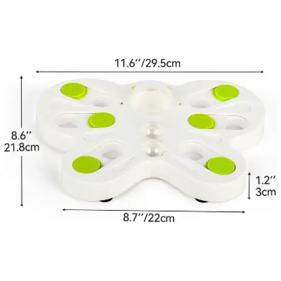 Allforpaws Interactive Cat Toys Cat Treat Puzzle Slow Feeder for Indoor Play image {8}