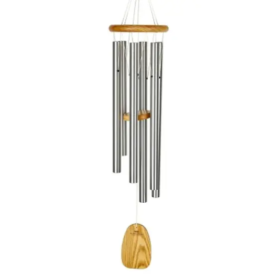 Woodstock Wind Chimes Signature Collection, Chimes of Partch, 36'' Silver Wind Chime PWS image {2}