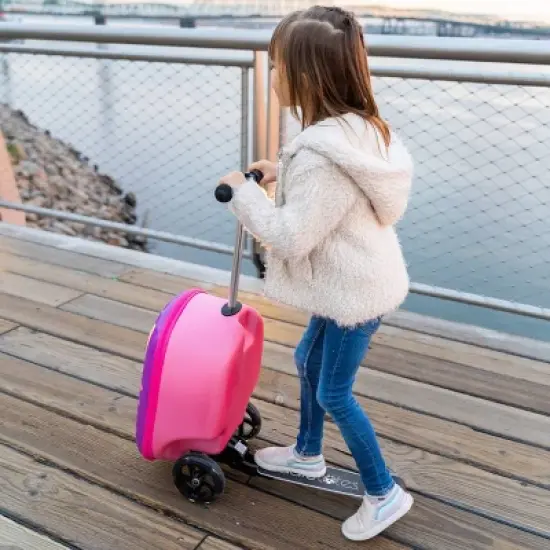 Kiddietotes Kids' Hardside Carry On Suitcase Scooter image {7}