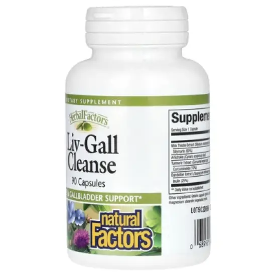 Natural Factors Liv-Gall Cleanse, 90 Capsules image {2}