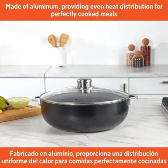 IMUSA Caldero with Dual Speckled Ceramic Set Black: image {1}