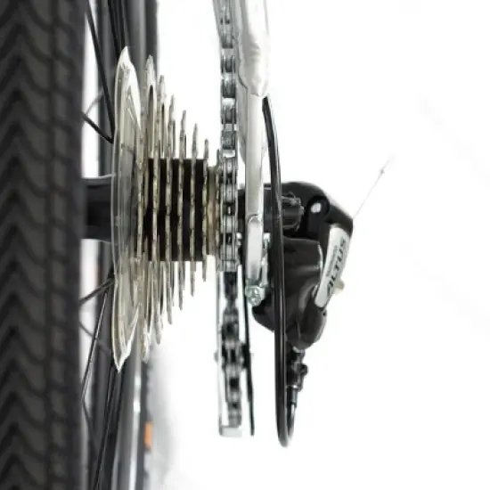 ZiZZO Liberte 8-Speed Aluminum 20" Folding Bike - Silver Red image {7}