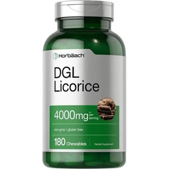 Horbaach DGL Licorice Chewable Tablets 4000mg | 180 Count image {3}