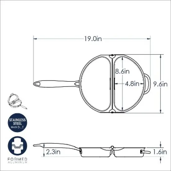 Nordic Ware Italian Frittata and Omelet Pan- Gray image {6}