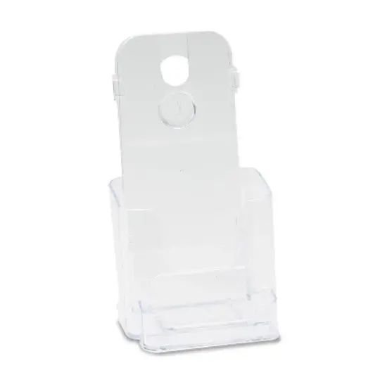 Deflecto DocuHolder for Countertop or Wall Mount Use 4-3/8w x 4-1/8d x 7-3/4h Clear 78601 image {9}