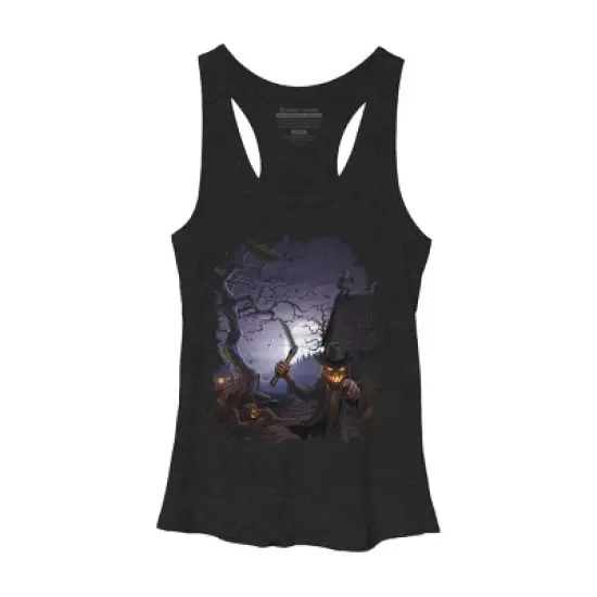 Women's Design By Humans Evil Pumpkins By chriskar Racerback Tank Top image {5}