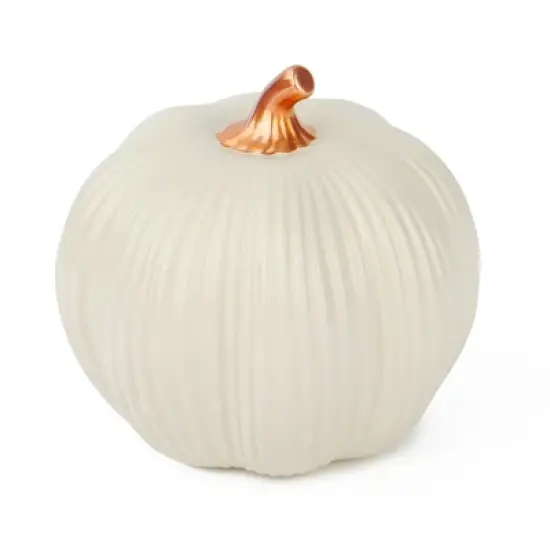 Stoneware Pumpkins White - Bullseye's Playground&trade; image {1}