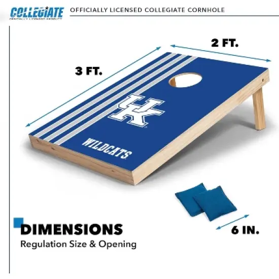 NCAA Kentucky Wildcats 2'x3' Wood Cornhole Set image {5}