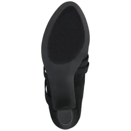 Journee Collection Womens Loren Comfort Insole Wide Width Round Toe Mid Block Heel Pumps image {4}