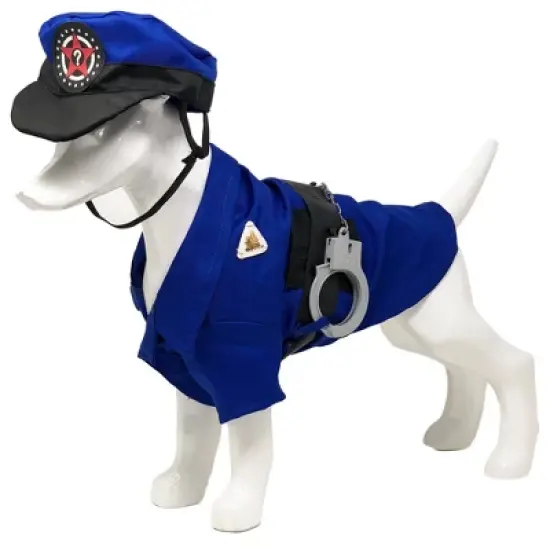 Pet Life 'Pawlice Pawtrol' Police Uniform Dog Costume image {4}