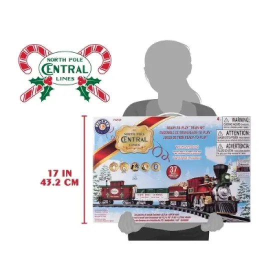 Lionel North Pole Central RTP Set with Bluetooth: Battery Operated Plastic Train Playset, 37 Pieces image {21}