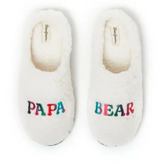 Dearfoams Men's Papa Bear Teddy Clog Slipper image {5}