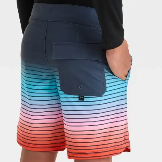 Boys' Ombre Design Striped Swim Shorts - art class&trade; image {2}