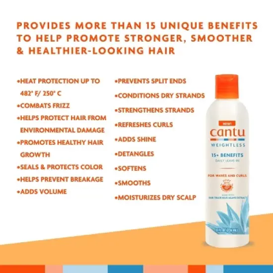 Cantu Weightless Daily Leave-In Conditioning Cream - 8 fl oz image {2}