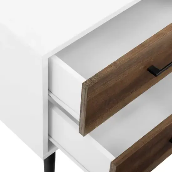 Ora Mid-Century Modern 2 Drawer Nightstand - Saracina Home image {7}